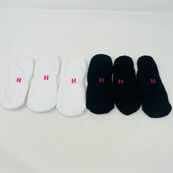 Hue Womens One Size Fits Most Soft Cotton 6 Pack Sneaker Liner Socks White 1548 - Picture 5 of 5